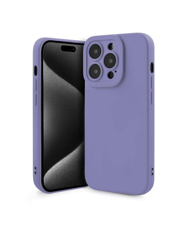 Fusion Softy прочный силиконовый чехол для Apple iPhone 15 фиолетовый