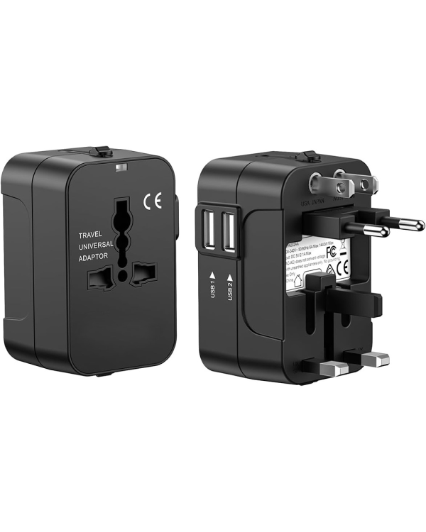 Адаптер зарядного устройства Fusion Великобритания | США | AU | CH | EU | USB 2.1A | (220 В) черный