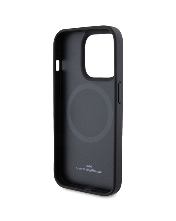 Дополнительное изображение книги «BMW BMHMP15XSLLBK iPhone 15 Pro Max 6.7" czarny|black MagSafe Leather Hot Stamp»