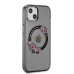 Guess PC|TPU Flowers Ring Glossy Logo MagSafe Чехол для iPhone 13 черный