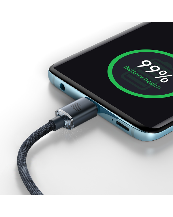 Кабель Baseus Crystal Shine Series Кабель USB для быстрой зарядки и передачи данных USB Type C - USB Type C 100W 2m черный (CAJY000701)