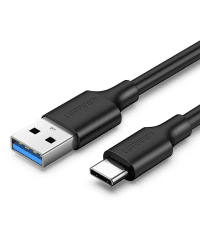 Cable USB to USB-C 3.0 UGREEN US184, 2m (black)