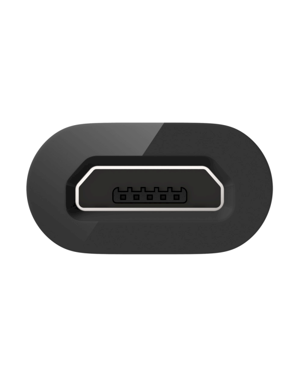 Fusion Универсальный Адаптер Micro USB на USB Type-C (USB-C) Черный (EU Blister)