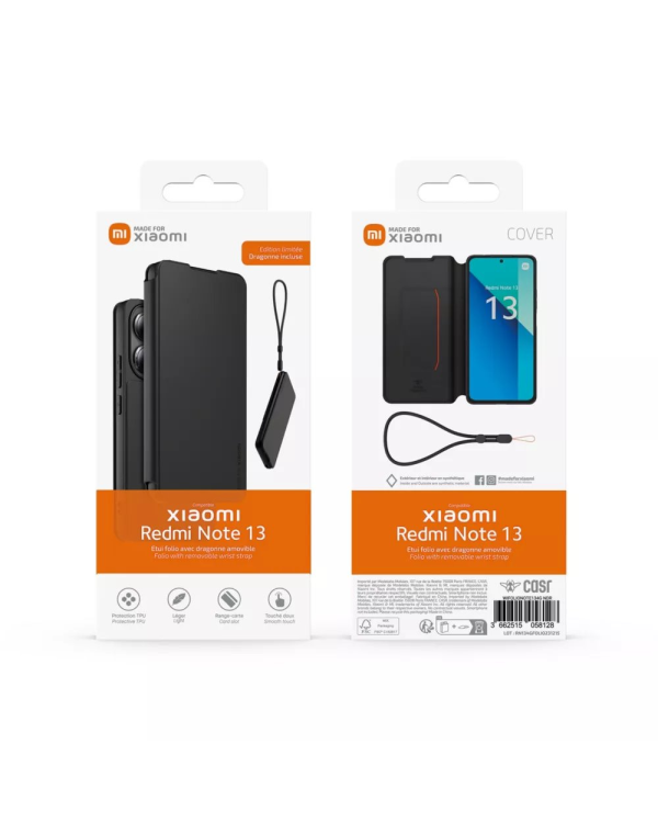 Дополнительное изображение книги «Made for Xiaomi Book Case with Necklace for Xiaomi Redmi Note 13 4G Black»