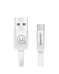 USAMS Kabel płaski U2 USB-C 1,2m biały|white SJ200TC02 (US-SJ200)