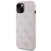 Guess GUHCP15SG4GFPI iPhone 15 6.1" różowy|pink hard case 4G Metal Gold Logo