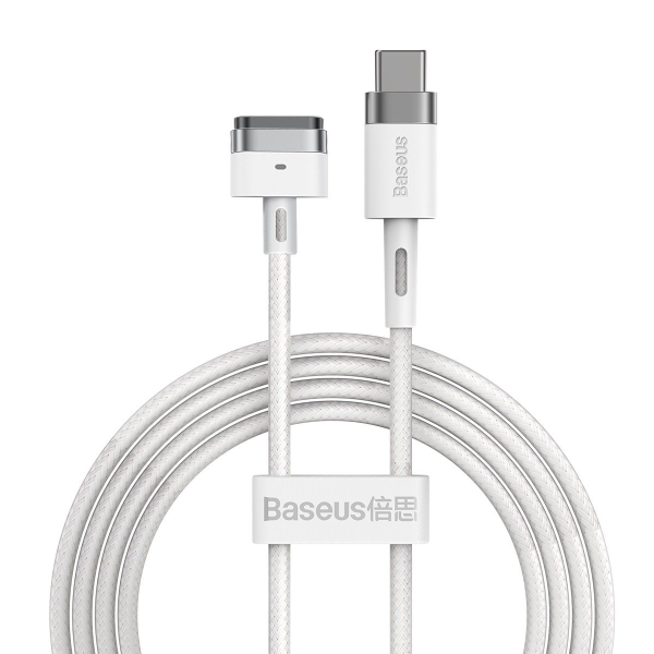 Baseus Zinc Magnetic Cable, USB-C, 60W, 2m (white)