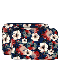 Wonder Sleeve Laptop 17 inches blue and camellias
