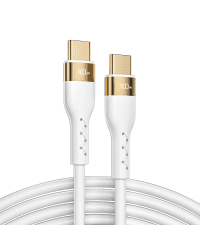 Joyroom Liquid Silicone USB Type C - USB Type C charging | data cable PD 100W 3m white (S-3050N18-10)