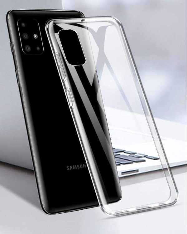 Fusion Ultra Back Case 1 mm Прочный Силиконовый чехол для Samsung A176 Galaxy A17 Прозрачный