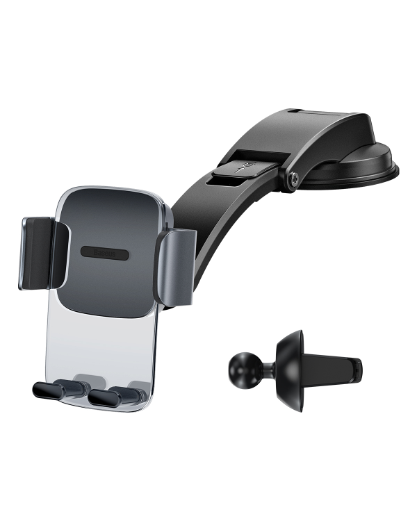 Автомобильный держатель Baseus Easy Control Clamp для решетки радиатора | приборной панели (черный)