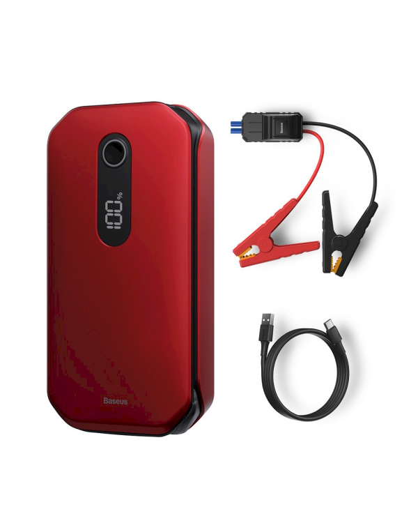 Baseus Power Starter Super Energy Car Jump Starter 12000 mAh 12 V (1000 A / 600 A) red (CRJS03-09)