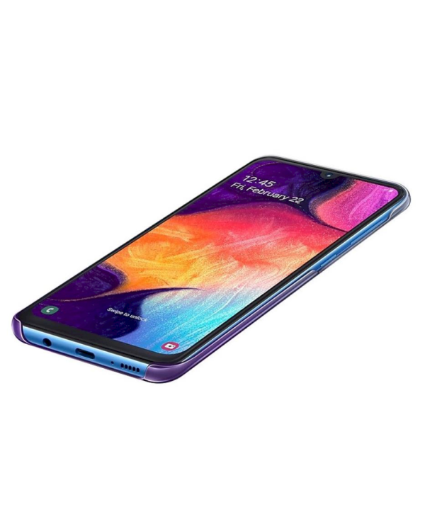 Samsung EF-AA505CVEGWW Gradation Cover Оригинальный чехол для Samsung A505 / A307 / A507 Galaxy A50 / A30s /A50s Прозрачный - Фиолетовый