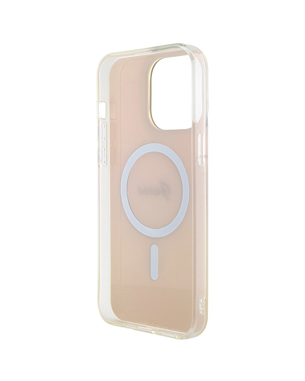 Guess GUHMP15LHITSP iPhone 15 Pro 6.1" różowy|pink hardcase IML Iridescent MagSafe