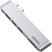 6-in-2 Adapter UGREEN CM251 USB-C Hub for MacBook Air / Pro (gray)