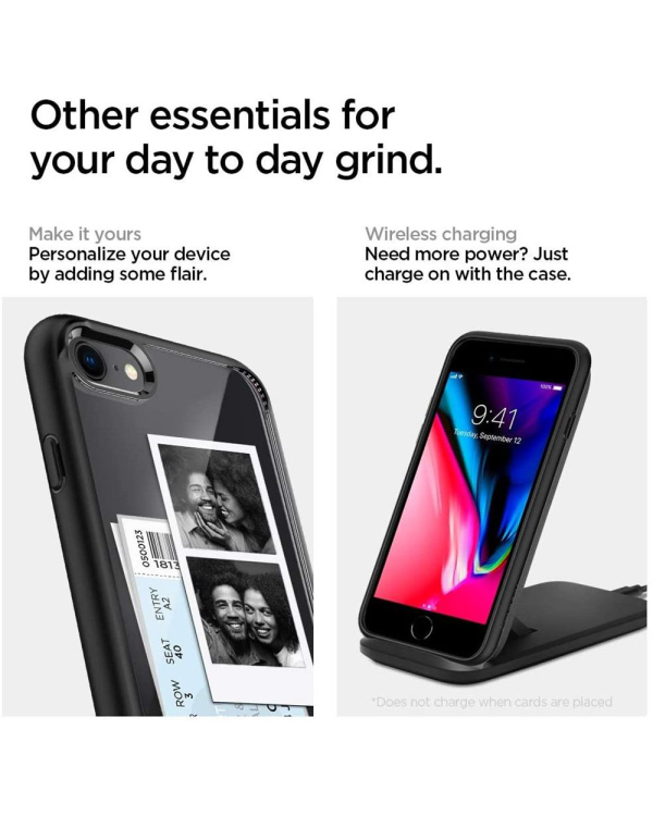 Case SPIGEN Ultra Hybrid 042CS20926 for Iphone 7|8|SE 2020|SE 2022 - Black