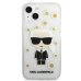 Karl Lagerfeld Ikonik Flower Case for iPhone 13 mini Transparent