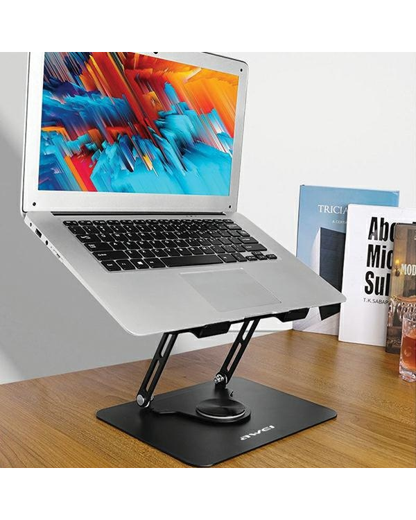 Вращающееся настольное крепление AWEI X46 для ноутбука до 16" black|black