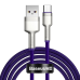 Baseus Cafule Series Metal Data USB - USB Typ C 40 W cable (10 V / 4 A) SCP (Huawei SuperCharge Protocol) 2 m violet (CATJK-B05)