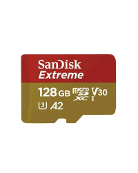 Memory card SanDisk microSDXC Extreme 128GB 160/90 MB/s V30 A2 U3 4K (SDSQXA1-128G-GN6MA)