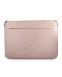 Original GUESS Laptop Sleeve Saffiano Script GUCS13PUSASPI 13 inches pink