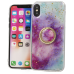 Fusion Marble Ring Back Case Силиконовый чехол для Apple iPhone 11 Фиолетовый - Синий