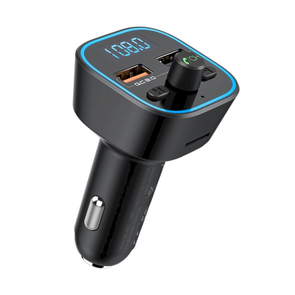 Обложка книги «Blitzwolf BW-BC1 Car Charger with FM Transmitter Black»