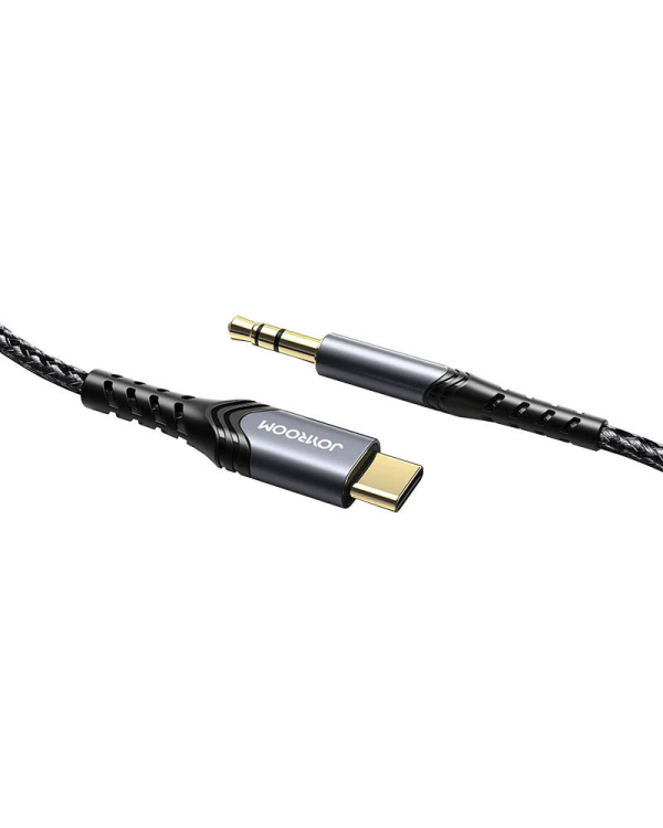 Port Audio Cable 3,5 mm mini jack | USB Type-C | 2m Joyroom SY-A03 (black)
