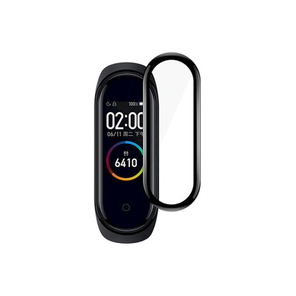 Fusion Full Glue 5D Tempered Glass Защитное стекло для экрана Xiaomi Mi Band 5 Черное