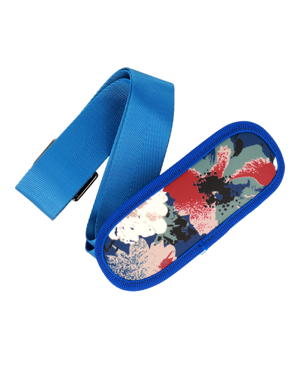 Wonder Sleeve Laptop 17 inches blue and camellias