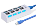 Fusion разделитель USB 3.0 на 4 x USB 3.0 / 5 Гбит / с белый