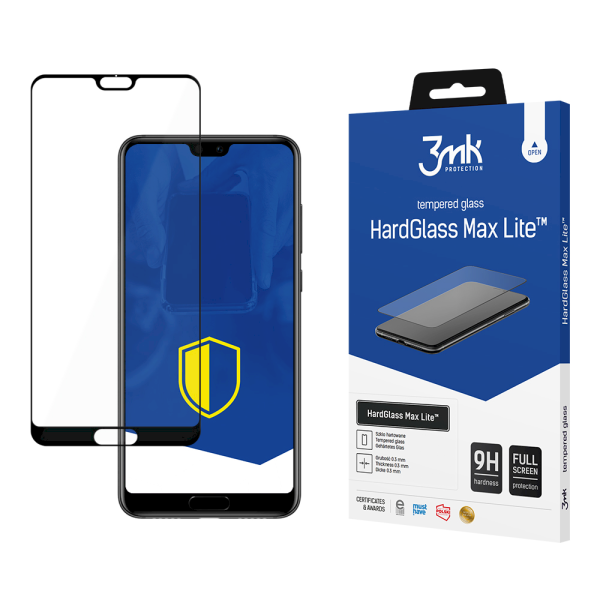 Обложка книги «Huawei P20 Pro Black - 3mk HardGlass Max Lite™ screen protector»