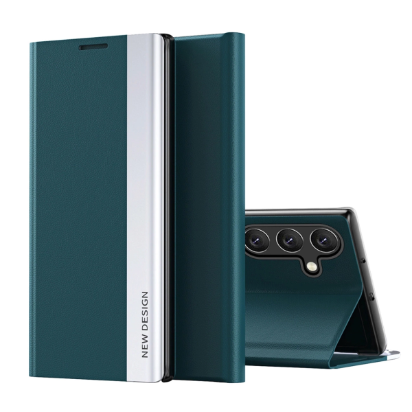 Бумажник-книжка из экокожи Fusion Sleep PRO для Samsung A36 зеленый