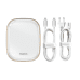 Baseus 6in1 USB Type C Multifunctional HUB, memory card reader, network adapter (USB 3.0, RJ45, HDMI, SD, micro SD) Power Delivery 60 W white (CAHUB-AU02)