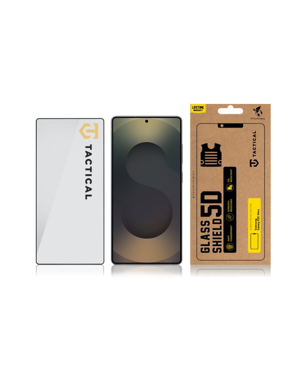 Tactical Glass Shield 5D for Samsung Galaxy S25 Ultra Black