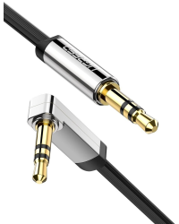 UGREEN mini jack 3,5mm AUX flat elbow cable 3m (black)