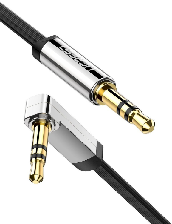 UGREEN mini jack 3,5mm AUX flat elbow cable 3m (black)