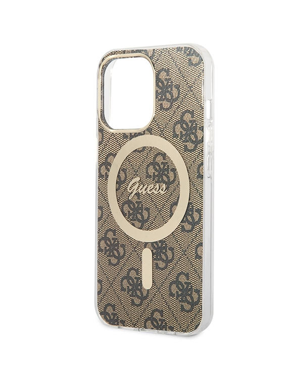 Чехол Guess GUBPP13XH4EACSW Magsafe с беспроводным зарядным устройством для iPhone 13 Pro Max |brown