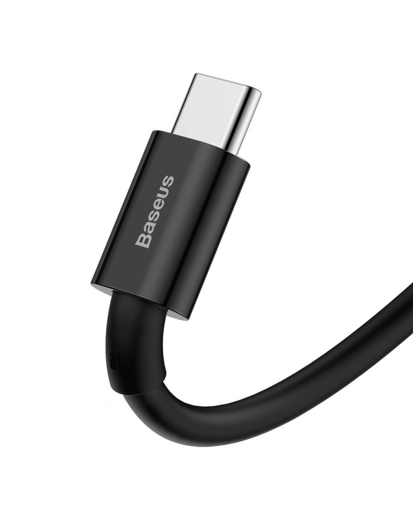 Дополнительное изображение книги «Baseus Superior USB - USB Typ C fast charging data cable 66 W (11 V | 6 A) Huawei SuperCharge SCP 1 m black (CATYS-01)»