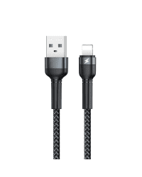 Remax USB - Lightning cable charging data transfer 2,4 A 1 m black (RC-124i black)