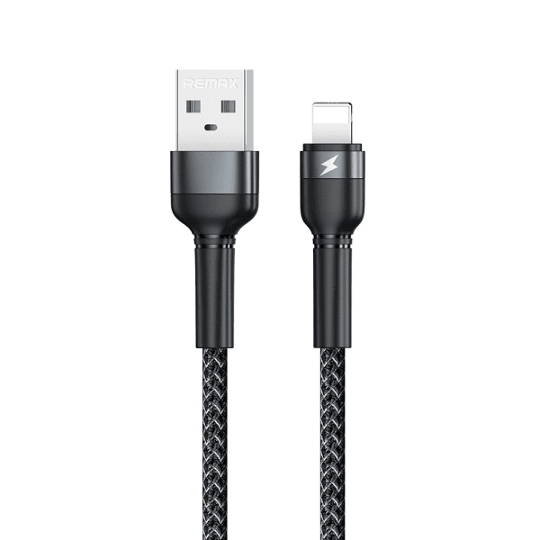 Remax USB - Lightning cable charging data transfer 2,4 A 1 m black (RC-124i black)