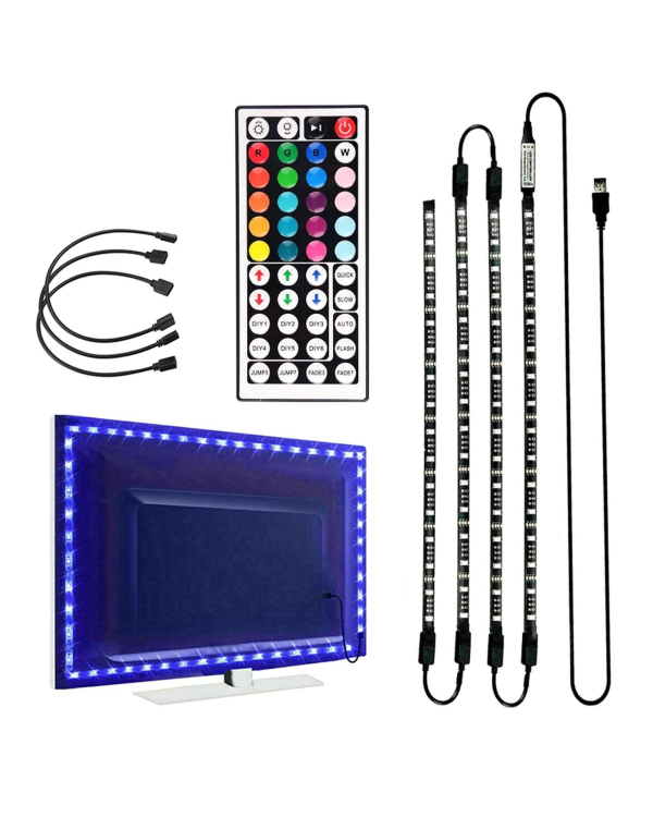 Светодиодная лента Goodbuy для телевизоров / мониторов RGB / 12V / 4 x 50cm