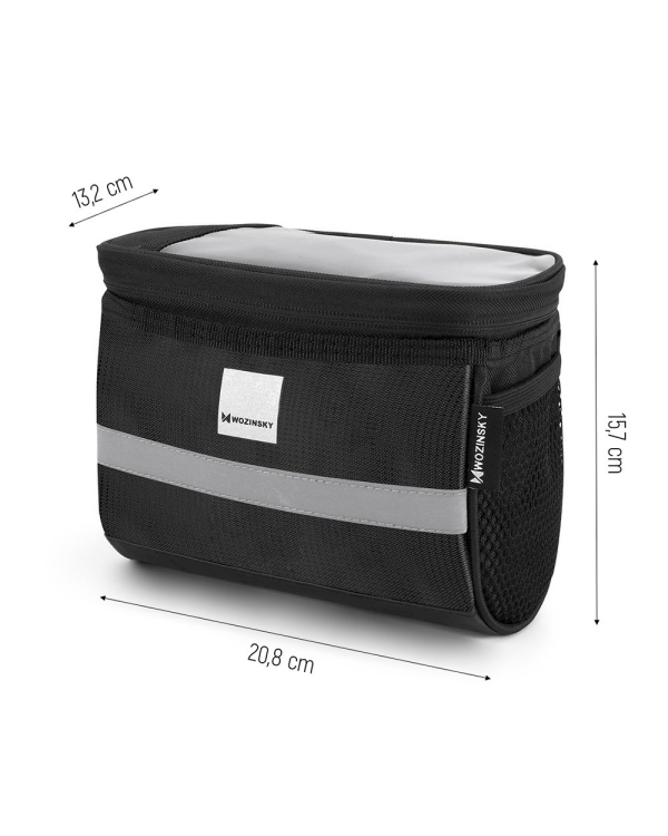 Wozinsky bicycle handlebar bag 2L black (WBB12BK)