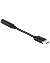 Fusion CM20 3.5 mm на USB-C Аудио Адаптер для Телефонов Черный (OEM)
