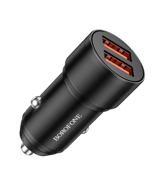 Дополнительное изображение книги «Borofone Car charger BZ19 Wisdom - 2xUSB - 12W black»