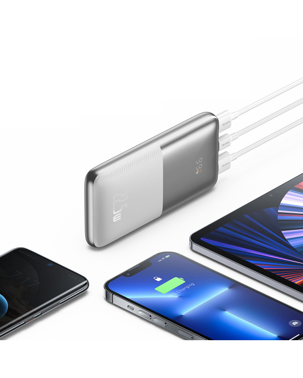 Baseus Bipow Pro powerbank 10000mAh 22.5W + USB 3A cable 0.3m white (PPBD040002)