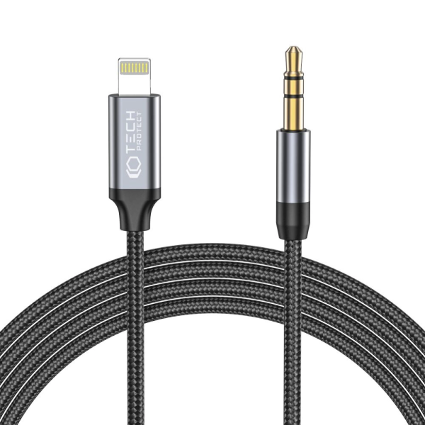 Обложка книги «Tech-Protect UltraBoost audio Lightning | mini jack 3.5mm cable 1m - black»