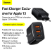 Baseus Сетевое зарядное устройство 2xUSB USB-C PD 3A 30W черная