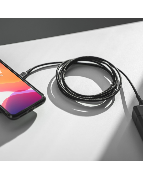 Green Cell Cable GC PowerStream USB-C - USB-C 200cm with Power Delivery (60W), 480 Mbps, Ultra Charge, QC 3.0