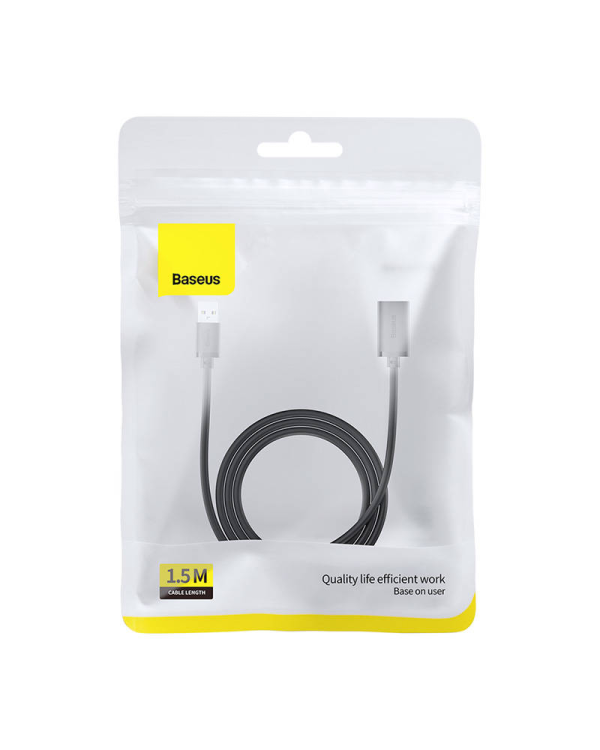 USB 2.0 Extension cable Baseus male to female, AirJoy Series, 1.5m (black)
